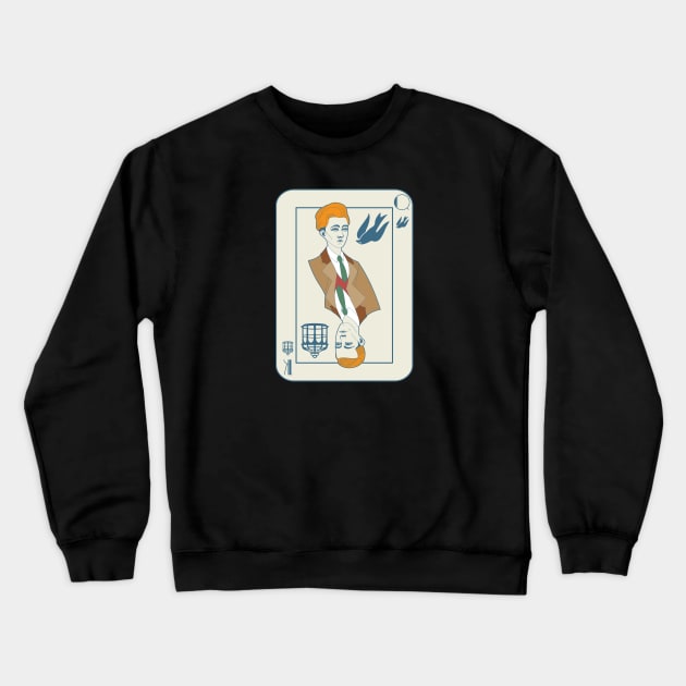 Lutece Playing Card Crewneck Sweatshirt by AdmiralFlapPlak